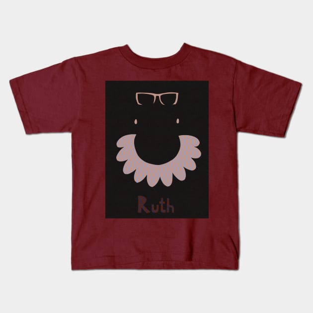 RBG RUTH BADER GINSBURG poster Kids T-Shirt by GalleryArtField